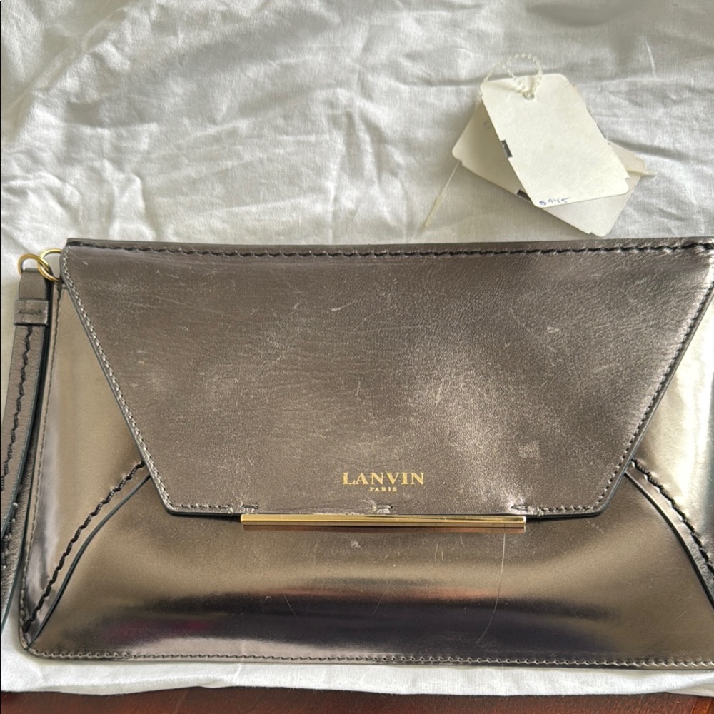 Lanvin Silver Women's Clutch Bag